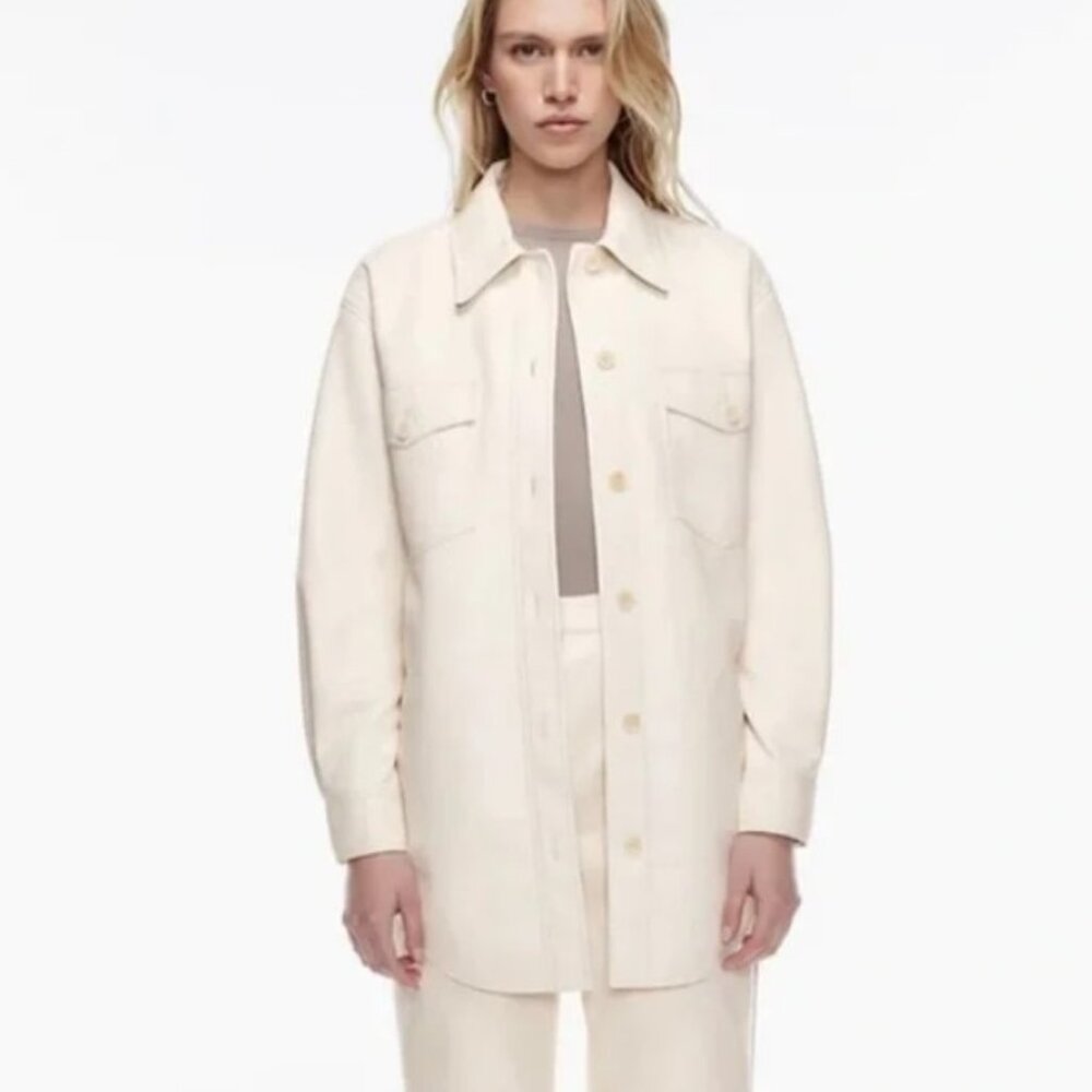Aritzia Wilfred THE GANNA Shirt Jacket - Vegan Leather